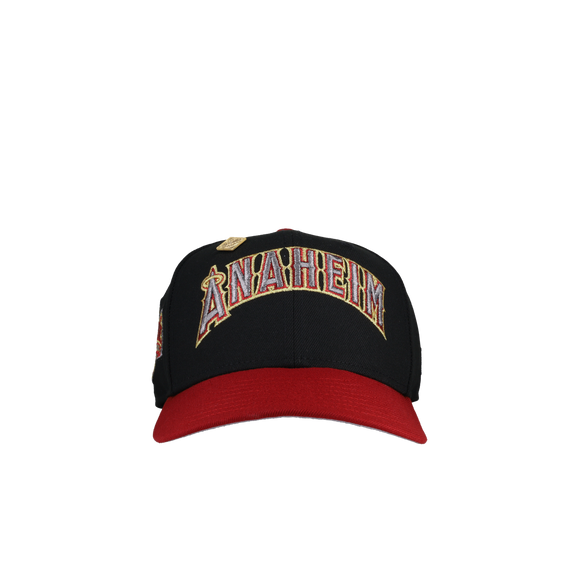 Anaheim Angels 1989 All Star Game Script Black Red Metallic 59Fifty Fitted Hat
