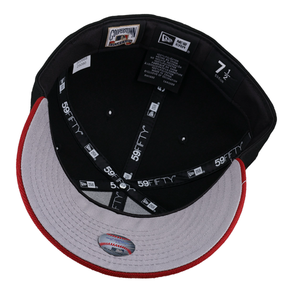 Anaheim Angels 1989 All Star Game Script Black Red Metallic 59Fifty Fitted Hat