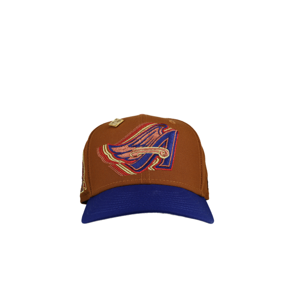 Anaheim Angels 50th Season Trippy Metallic Tan/Blue 59Fifty Fitted Hat