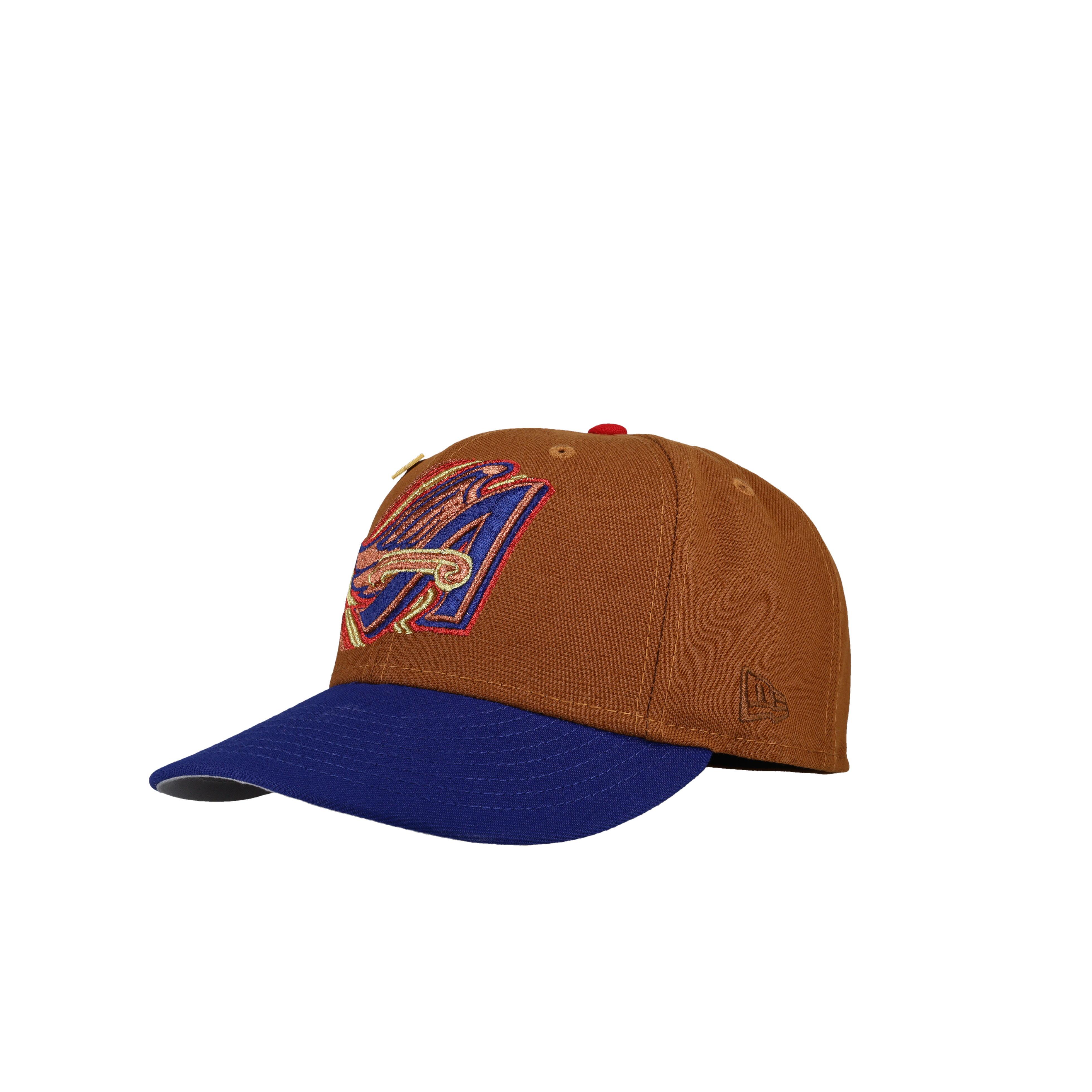 Anaheim Angels 50th Season Trippy Metallic Tan/Blue 59Fifty Fitted Hat