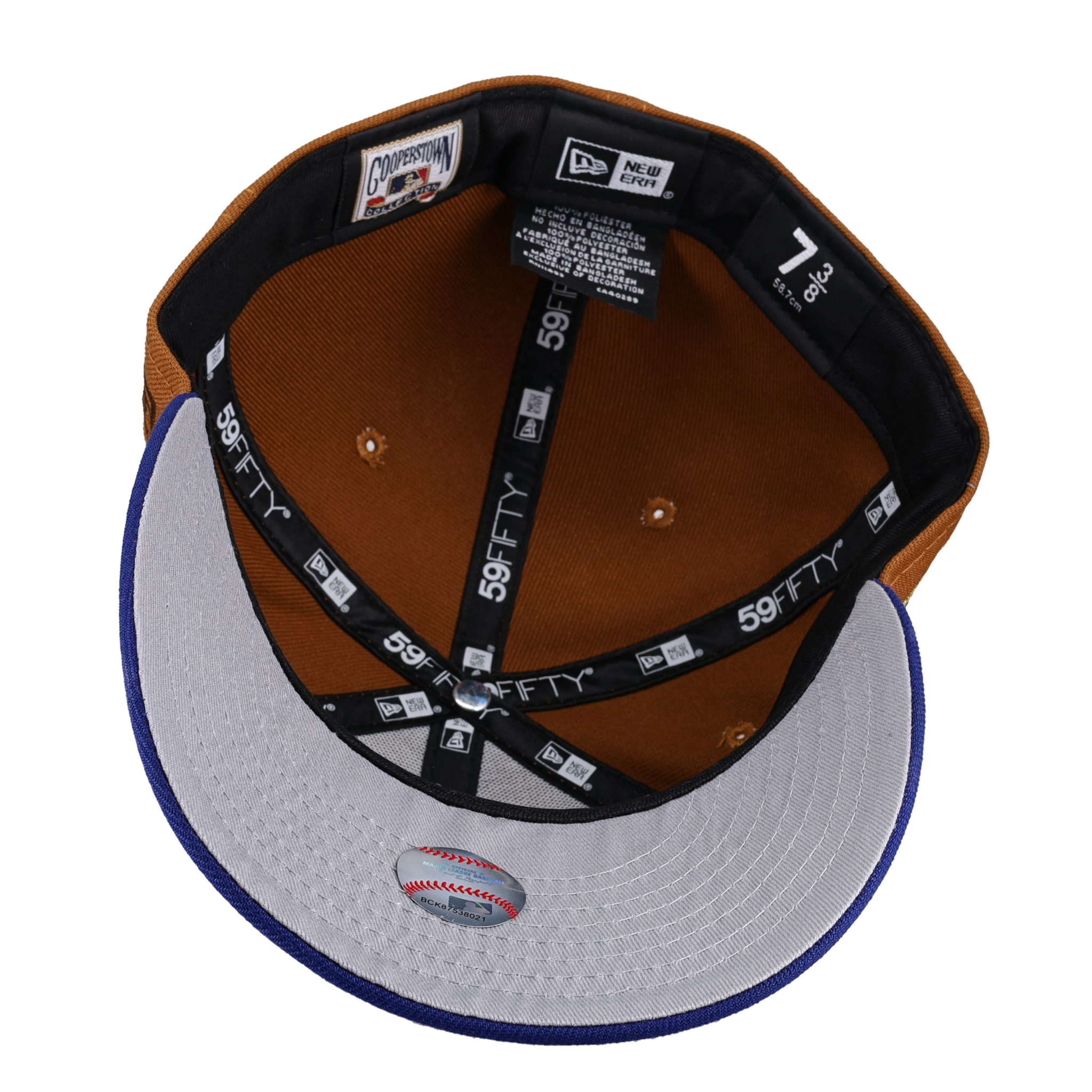 Anaheim Angels 50th Season Trippy Metallic Tan/Blue 59Fifty Fitted Hat