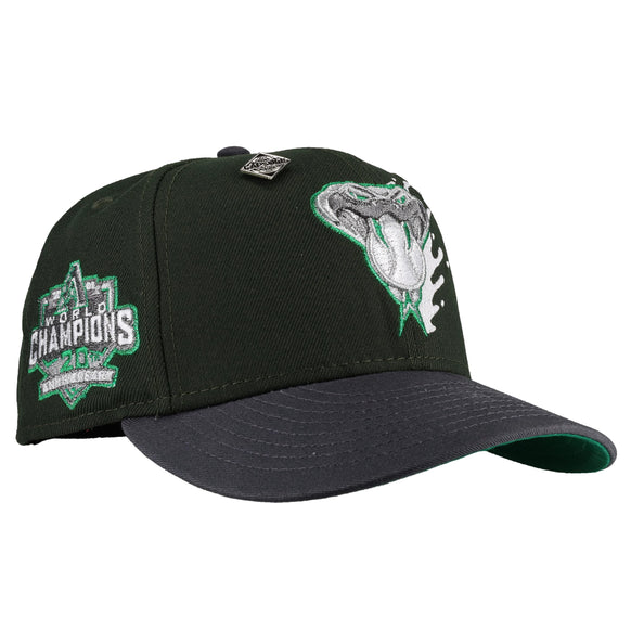 Arizona Diamondbacks 20th Anniversary Green Splatter Metallic 59Fifty Fitted Hat