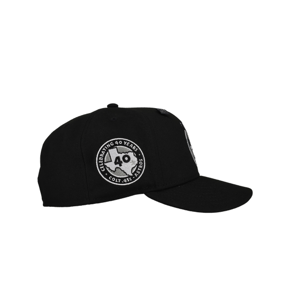 Houston Astros Orbit 40 Years Black Out 59Fifty Fitted Hat