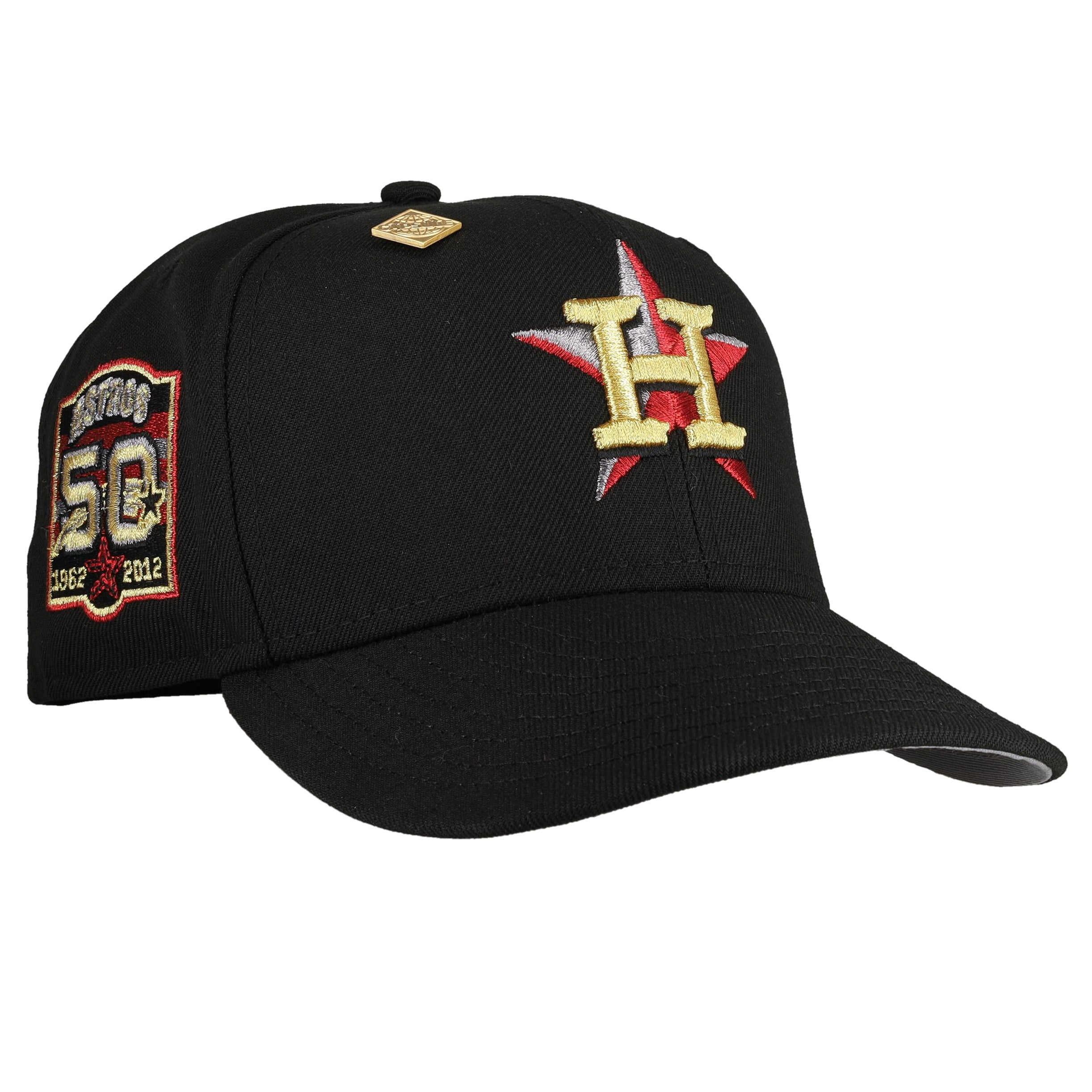 Houston Astros 50th Anniversary Bred Star Metallic 59Fifty Fitted Hat