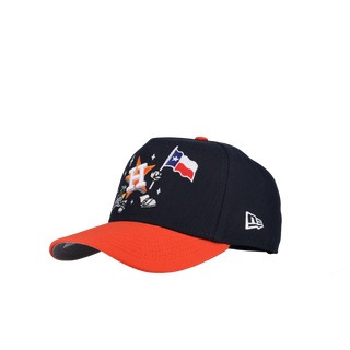 Houston Astros Cartoon 9Fifty A Frame Snapback Hat, close-up detail