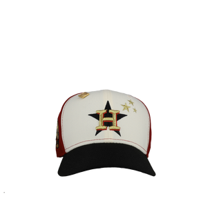 Houston Astros 35 Great Years Red Chrome Pinwheel Metallic 59Fifty Fitted Hat