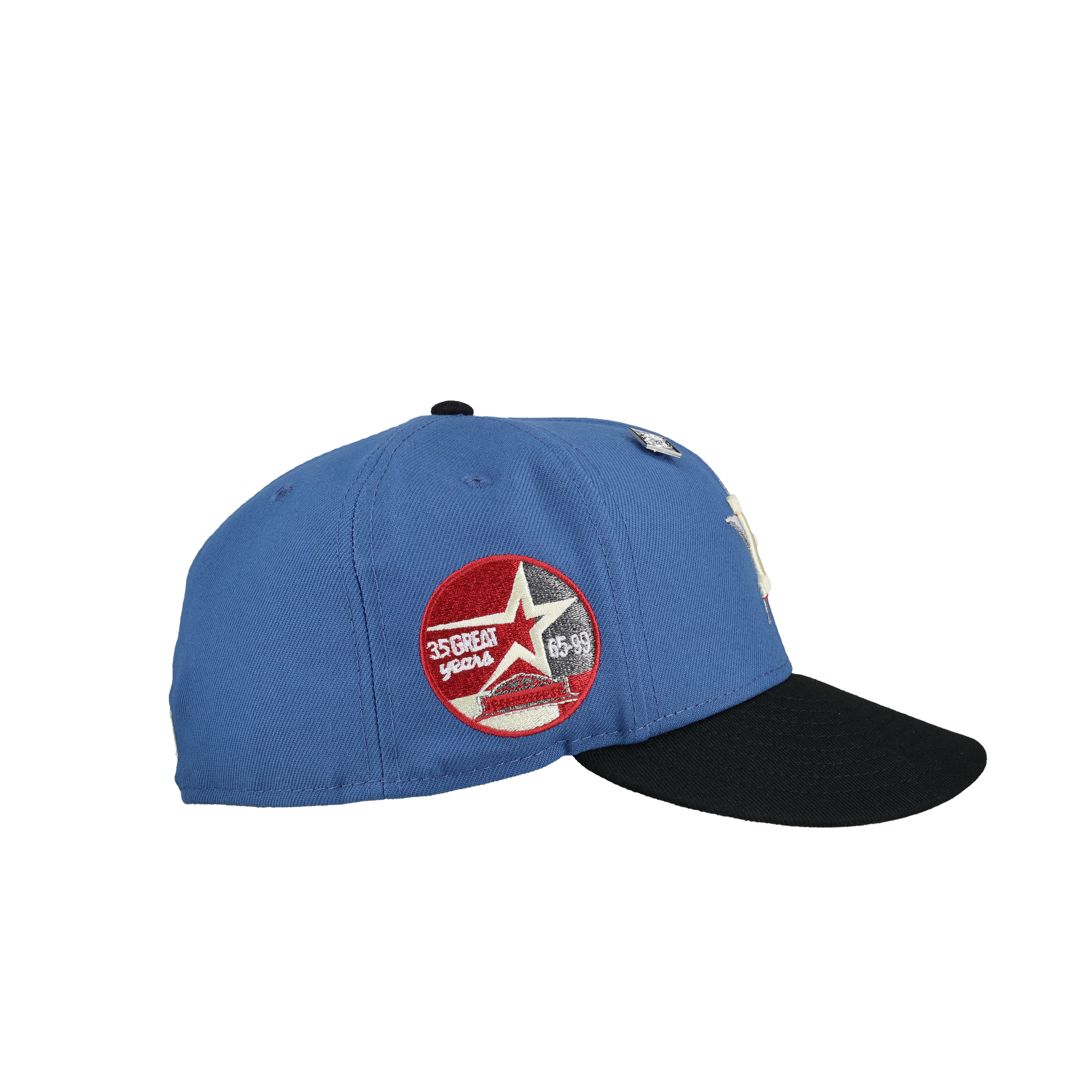 Houston Astros 35 Great Years Blue Burgundy Metallic 59Fifty Fitted Hat