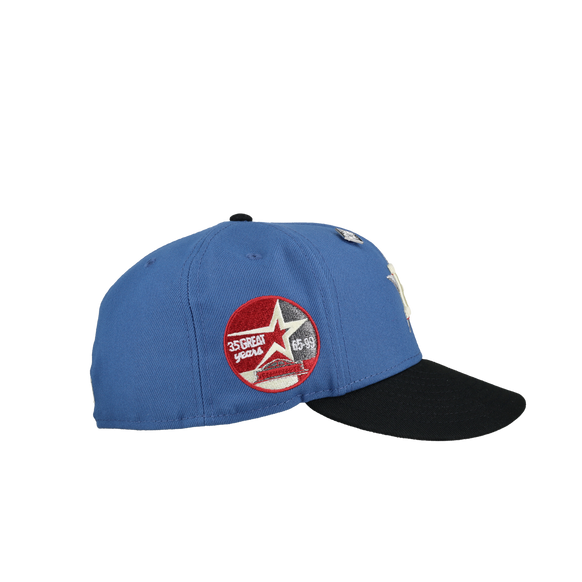 Houston Astros 35 Great Years Blue Burgundy Metallic 59Fifty Fitted Hat