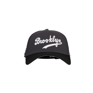 Brooklyn Dodgers 9Forty A Frame Snapback Hat (Graphite/Black)