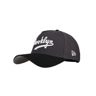 Brooklyn Dodgers 9Forty A Frame Snapback Hat (Graphite/Black)