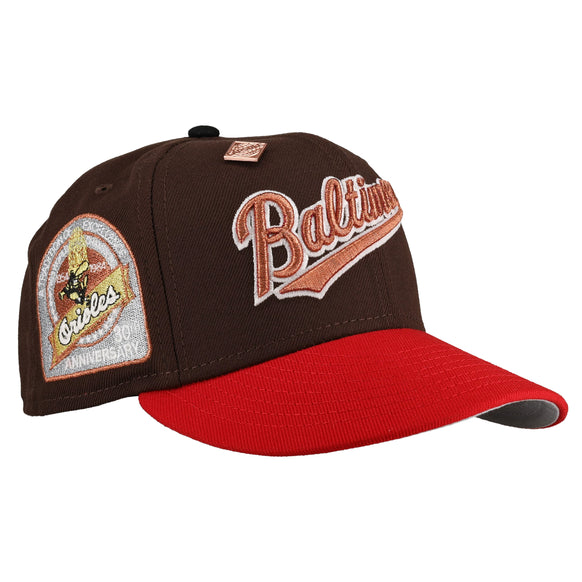 Baltimore Orioles 30th Anniversary Metallic 59Fifty Fitted Hat