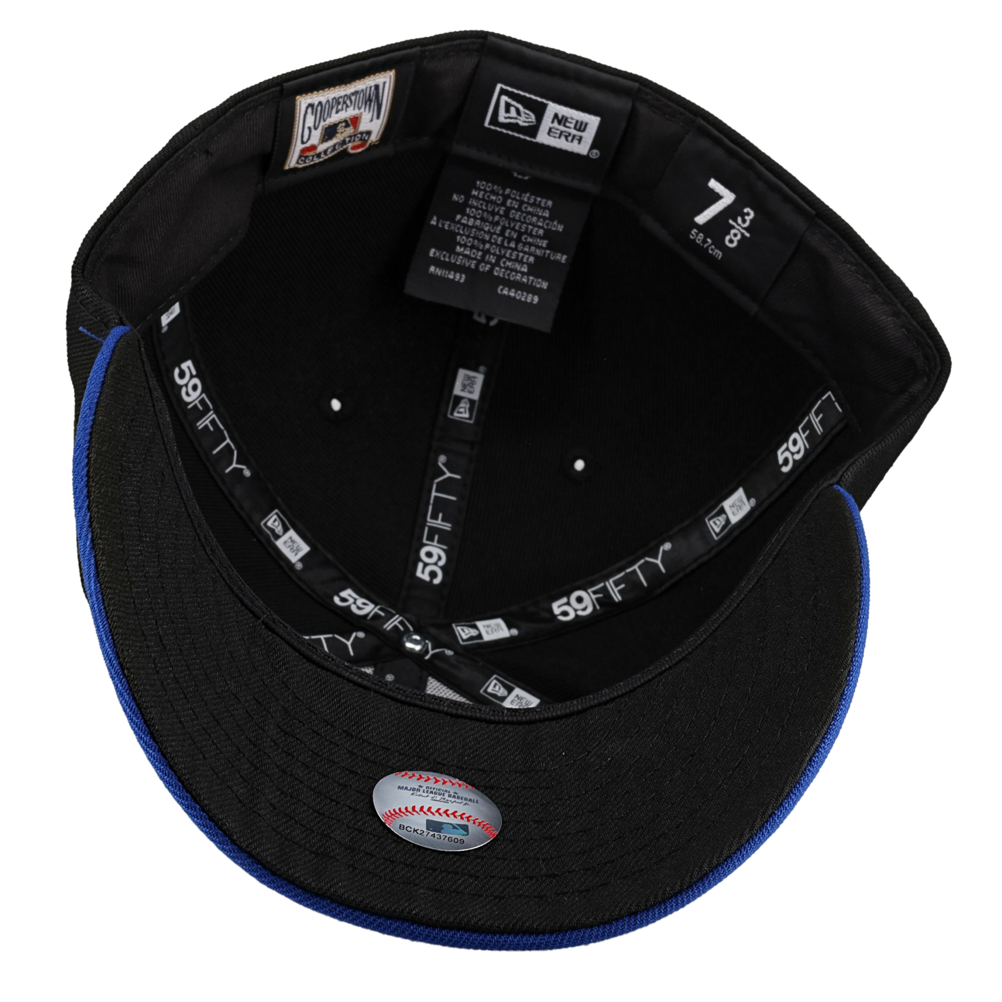 Toronto Blue Jays 30th Season Black/Black Metallic 59Fifty Fitted Hat