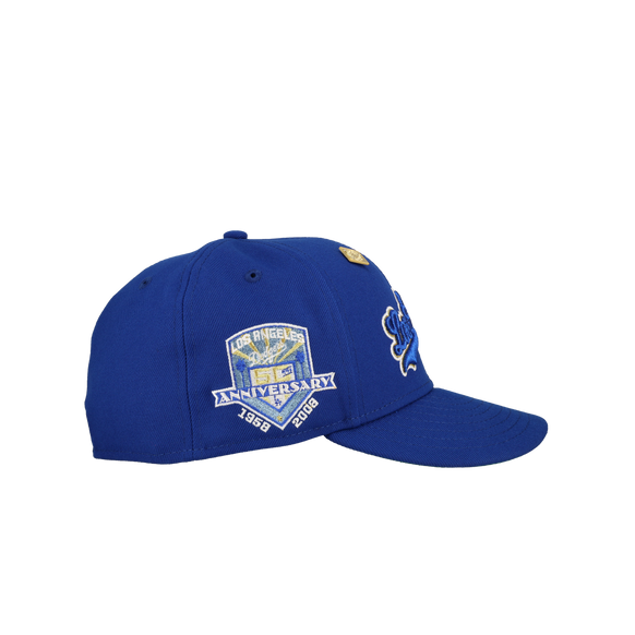 Los Angeles Dodgers Royal 50th Season Metallic 59Fifty Fitted Hat