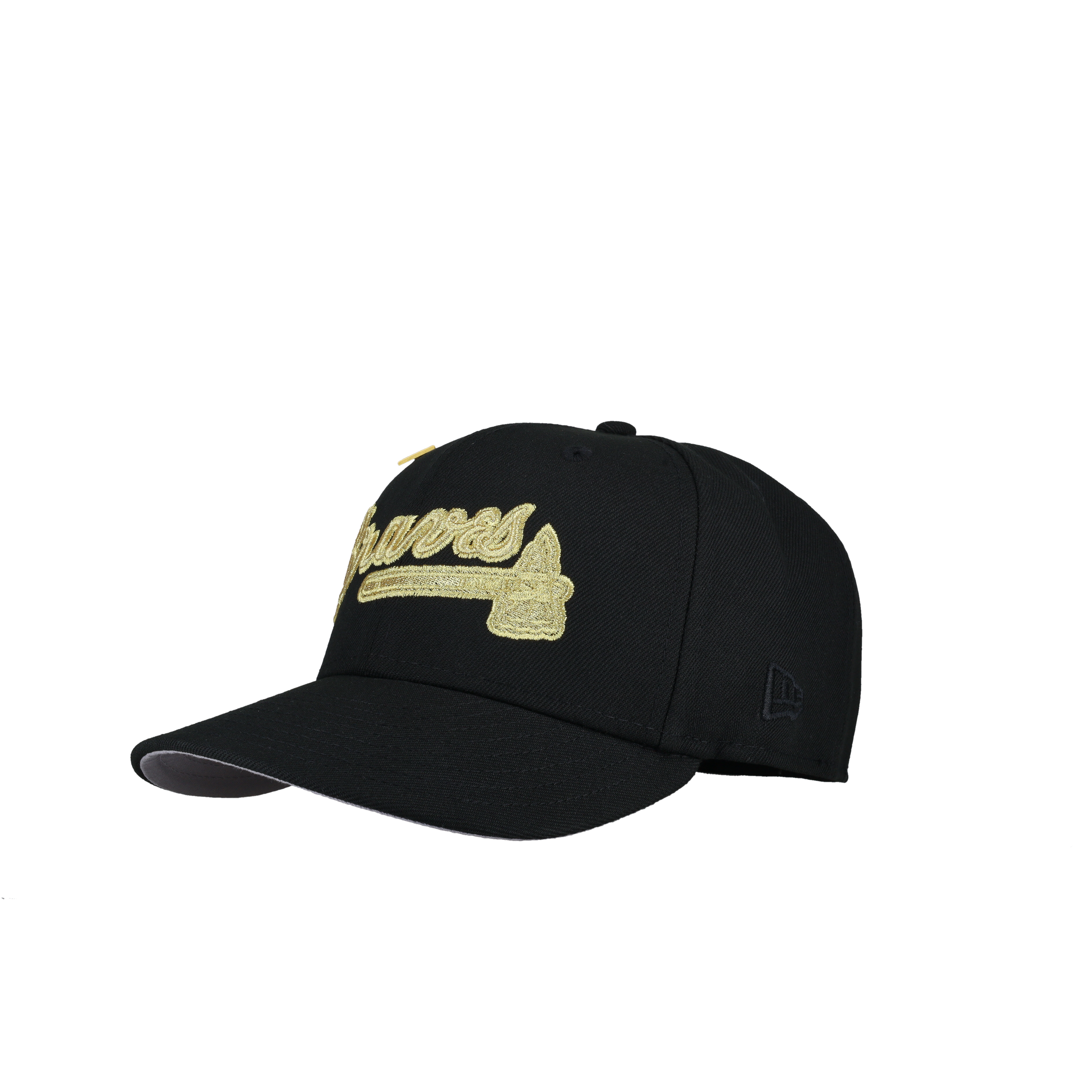 Atlanta Braves 1999 World Series Gold Script Metallic 59Fifty Fitted Hat