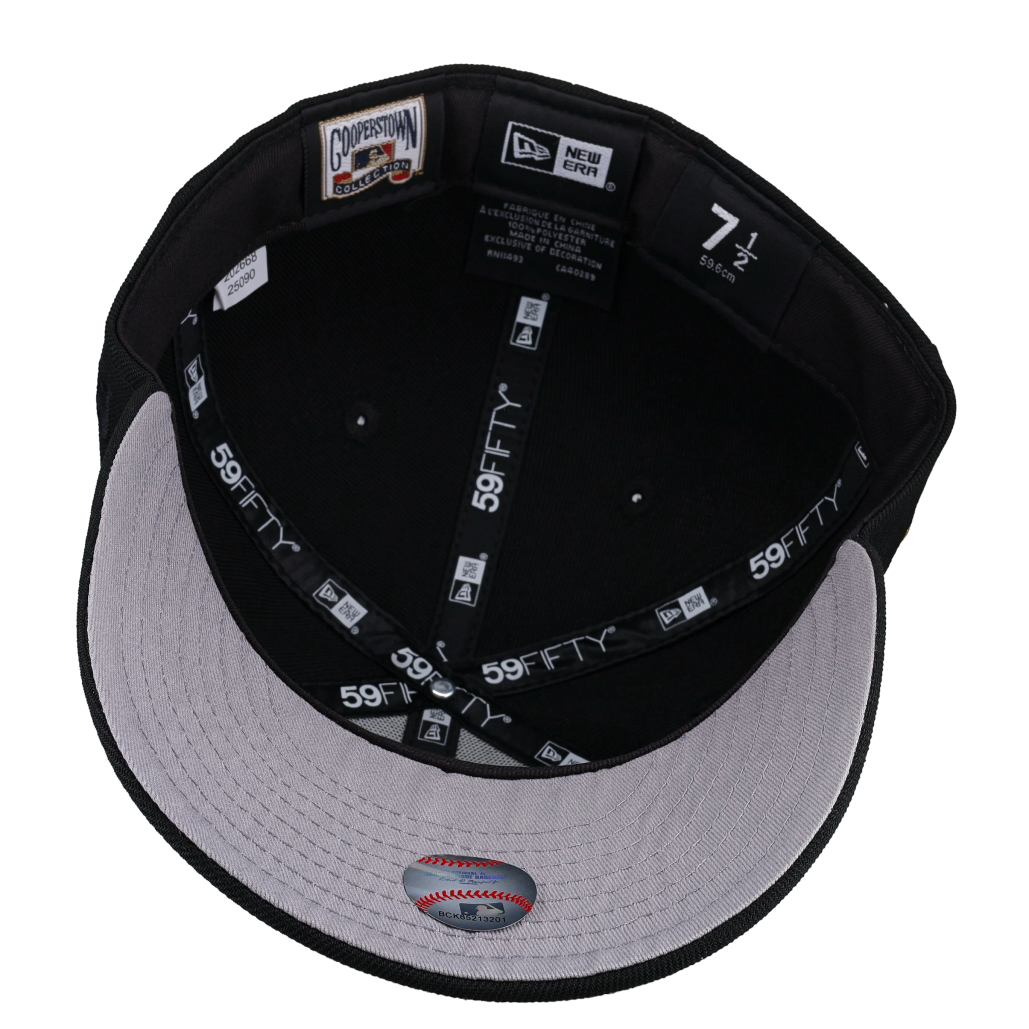 Atlanta Braves 1999 World Series Gold Script Metallic 59Fifty Fitted Hat