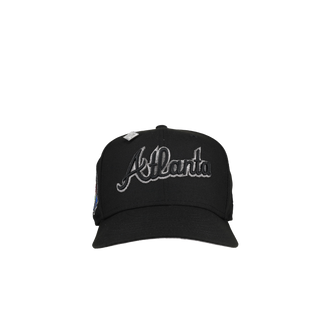 Atlanta Braves 2017 Inaugural Season Script Blackout Metallic 59Fifty Fitted Hat
