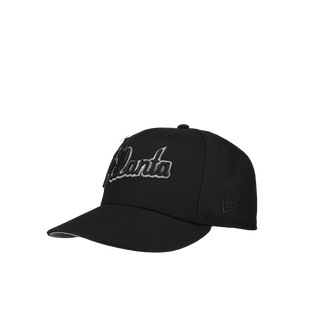 Atlanta Braves 2017 Inaugural Season Script Blackout Metallic 59Fifty Fitted Hat