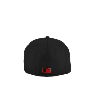 Atlanta Braves 2017 Inaugural Season Script Blackout Metallic 59Fifty Fitted Hat