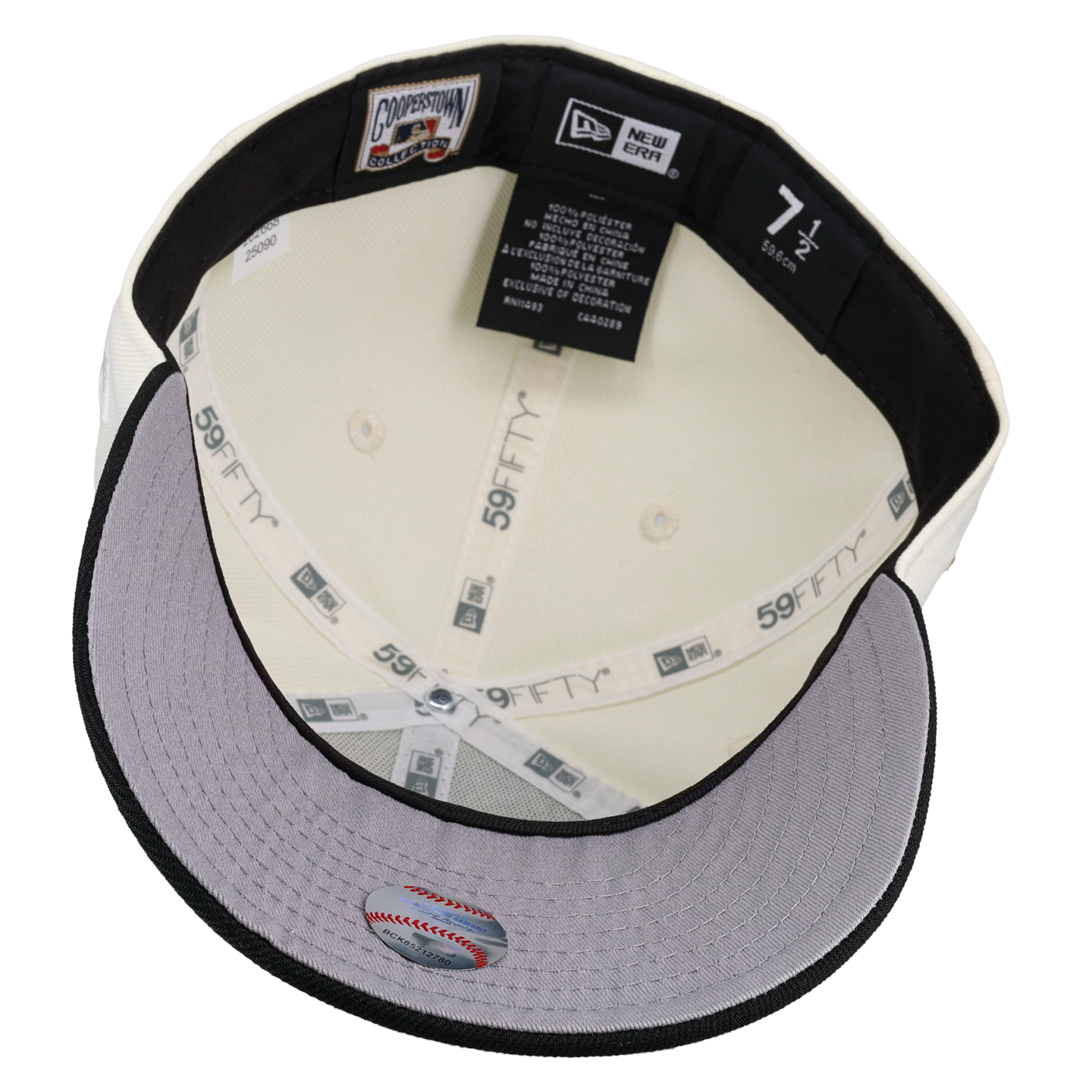 Atlanta Braves 1999 World Series Script Chrome Gold Metallic 59Fifty Fitted Hat