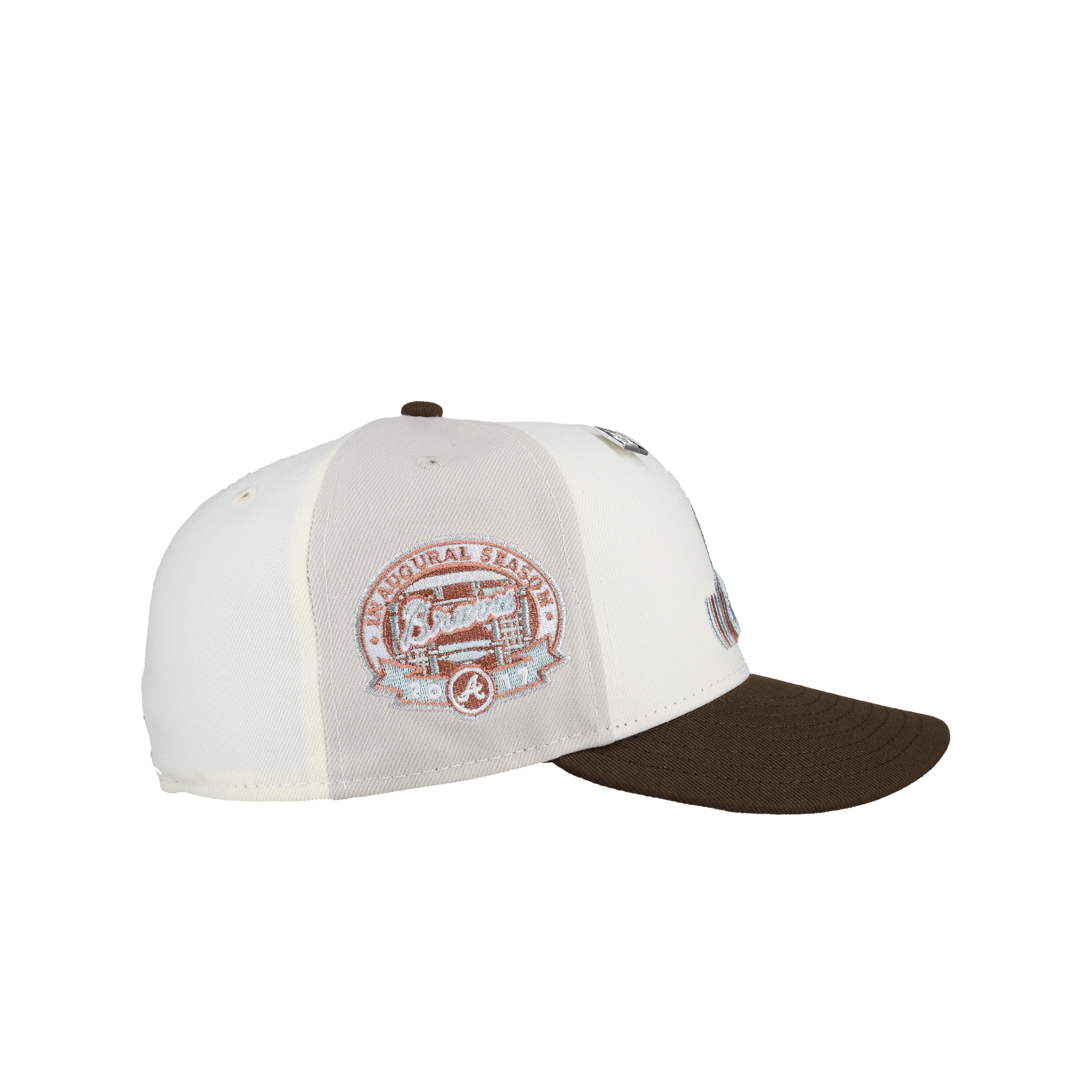 Atlanta Braves 2017 Inaugural Metallic Pinwheel 59Fifty Fitted Hat