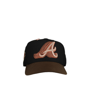 Atlanta Braves 1995 World Series Copper Trippy Metallic 59Fifty Fitted Hat