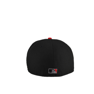 Atlanta Braves 30th Season Black Graphite Gold Metallic 59Fifty Fitted Hat