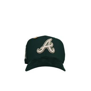 Atlanta Braves 30th Season Green Corduroy Metallic 59Fifty Fitted Hat