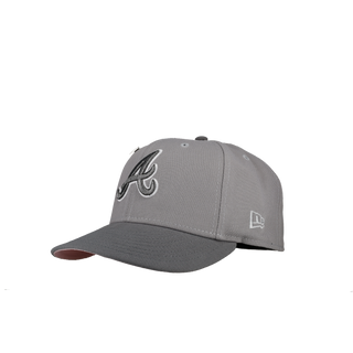 Atlanta Braves Cool Grey 2017 Inaugural Season Metallic 59Fifty Fitted Hat (RESTOCK)