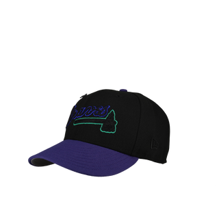 Atlanta Braves 1999 World Series Black/Purple Metallic 59Fifty Fitted Hat (RETSOCK)