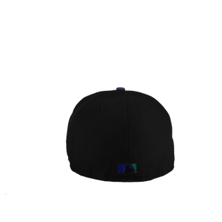 Atlanta Braves 1999 World Series Black/Purple Metallic 59Fifty Fitted Hat (RETSOCK)