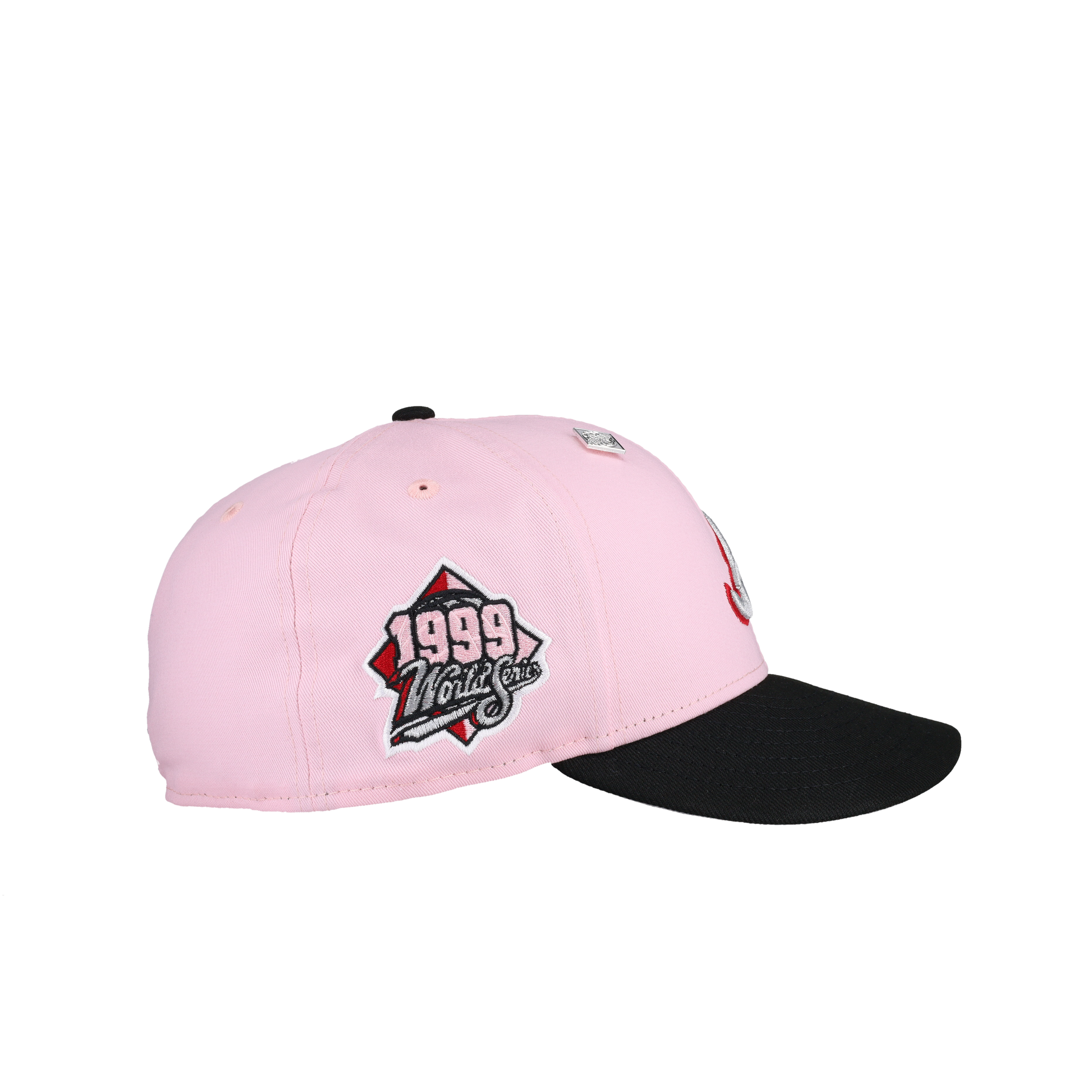 Atlanta Braves 1999 World Series Pink Metallic 59Fifty Fitted Hat