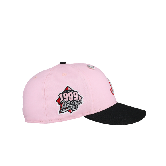 Atlanta Braves 1999 World Series Pink Metallic 59Fifty Fitted Hat