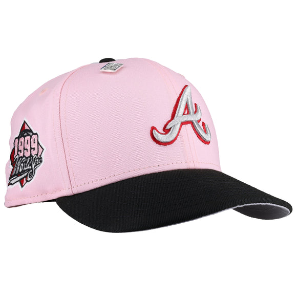 Atlanta Braves 1999 World Series Pink Metallic 59Fifty Fitted Hat