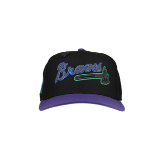 Atlanta Braves 1999 World Series Black/Purple Metallic 59Fifty Fitted Hat