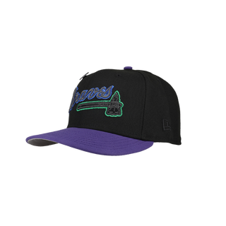 Atlanta Braves 1999 World Series Black/Purple Metallic 59Fifty Fitted Hat