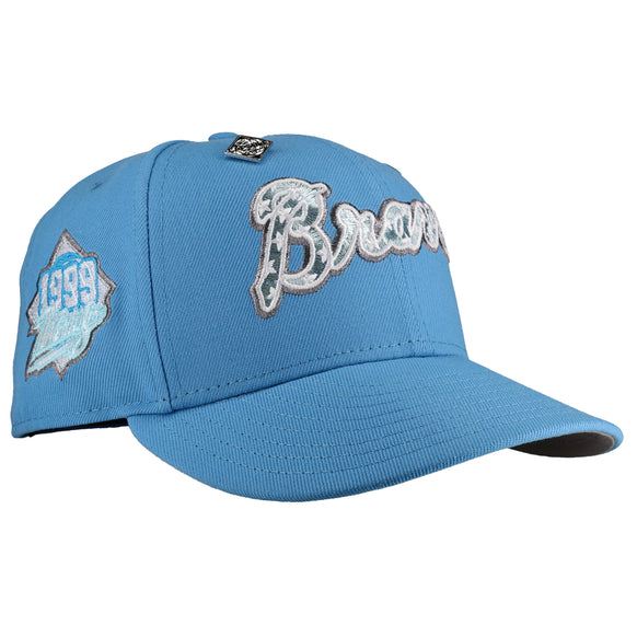 Atlanta Braves 1999 World Series Icey Stars Metallic 59Fifty Fitted Hat