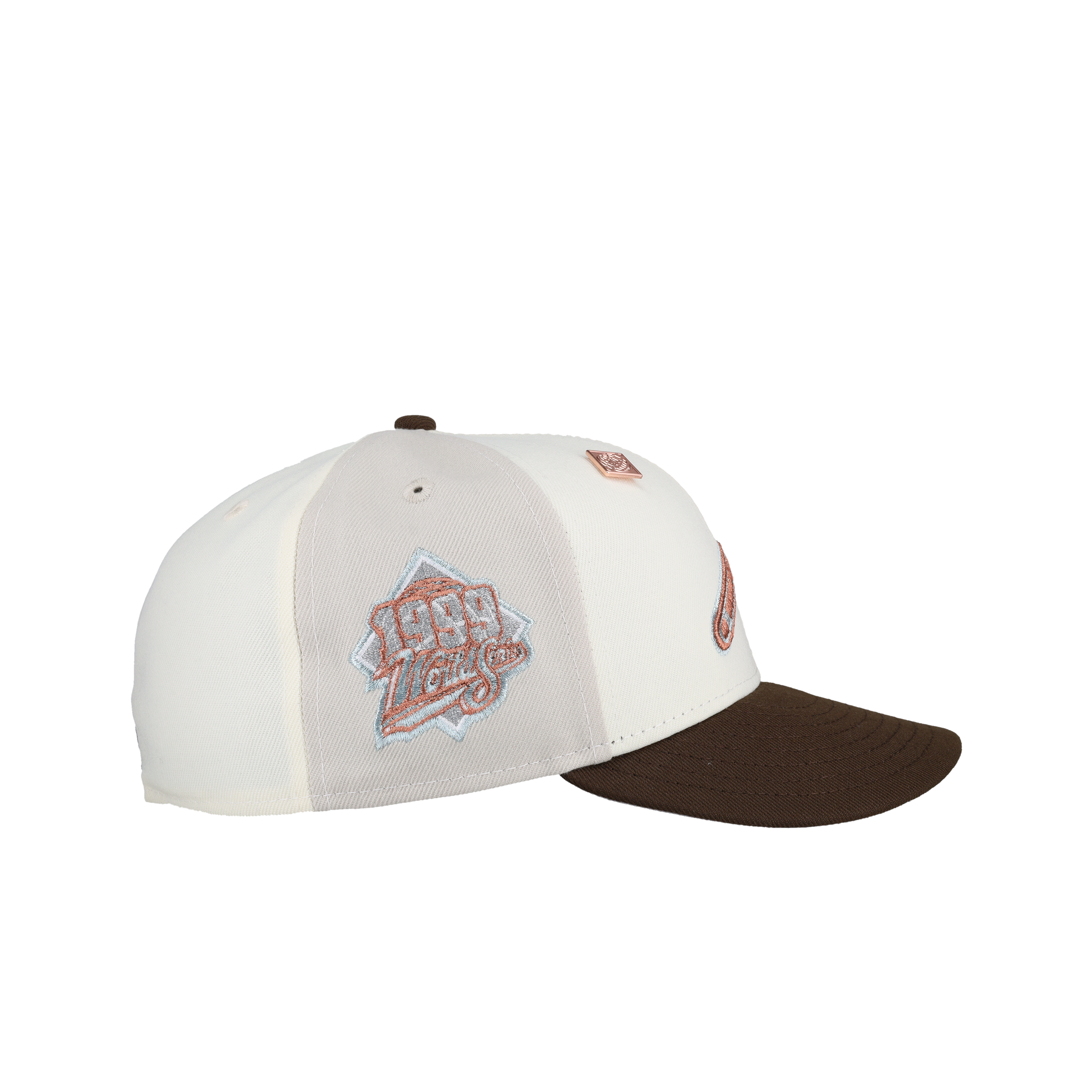 Atlanta Braves 1999 World Series Stone Pinwheel Metallic 59Fifty Fitted Hat