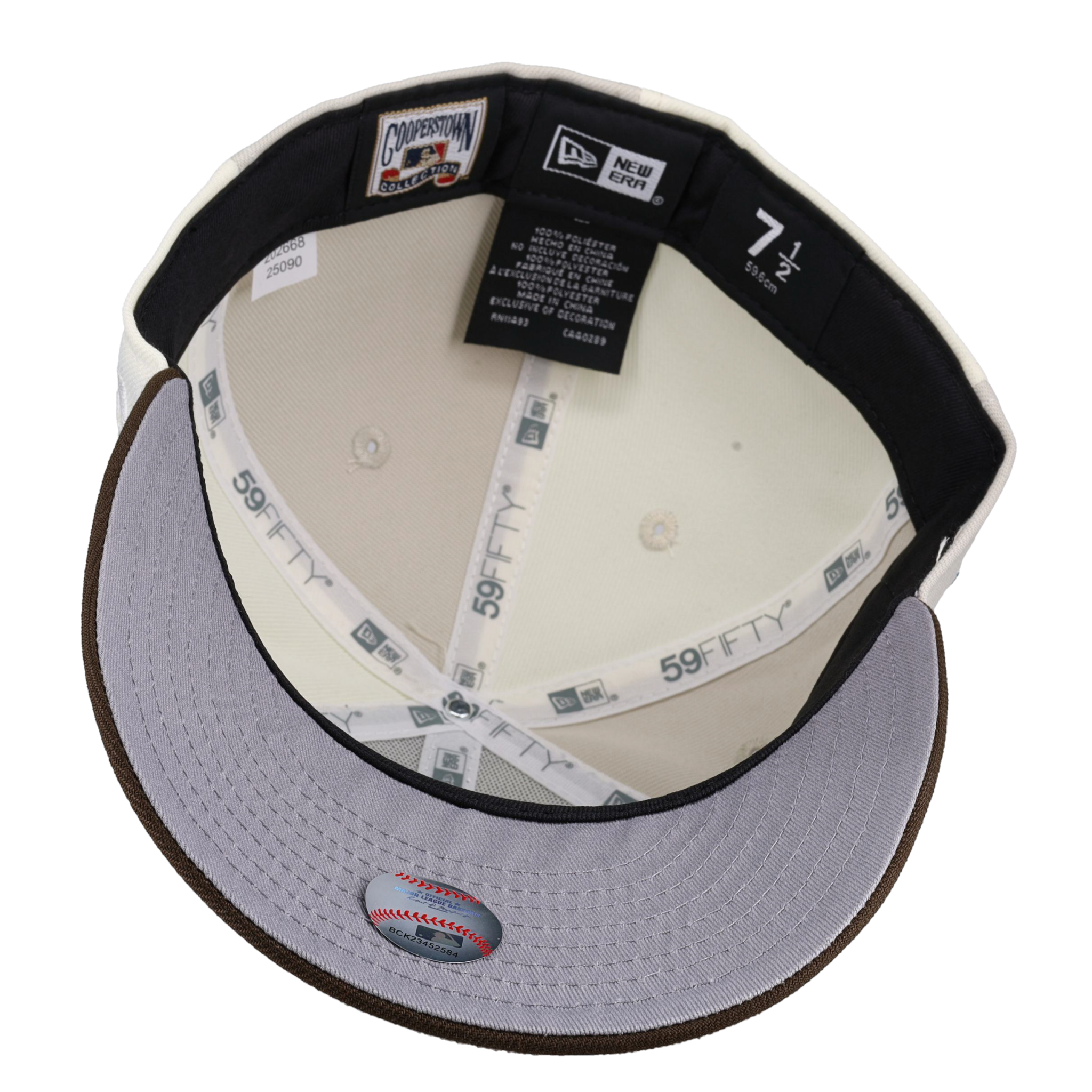 Atlanta Braves 1999 World Series Stone Pinwheel Metallic 59Fifty Fitted Hat