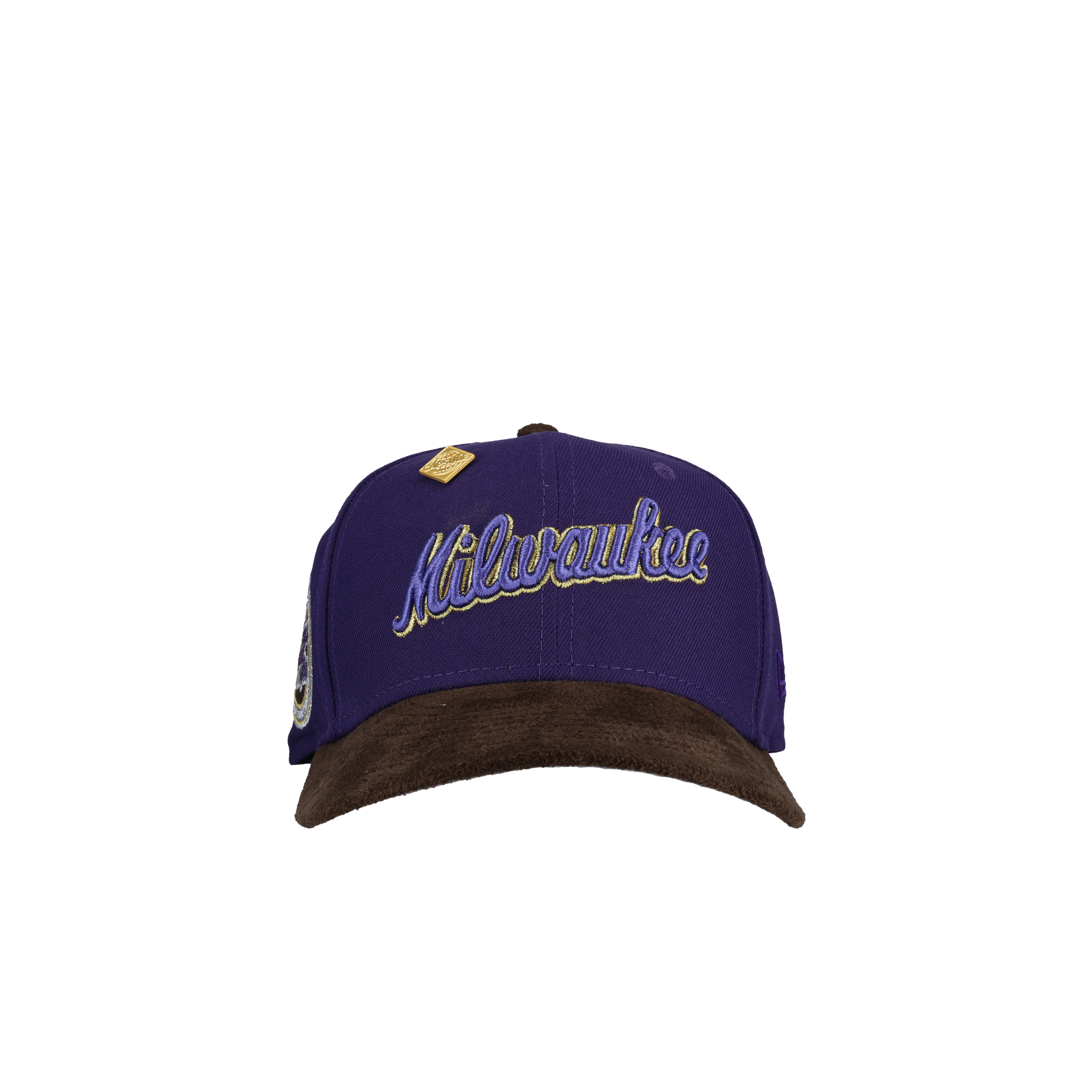 Milwaukee Brewers 1982 World Series Purple / Brown Suede Metallic 59Fifty Fitted Hat