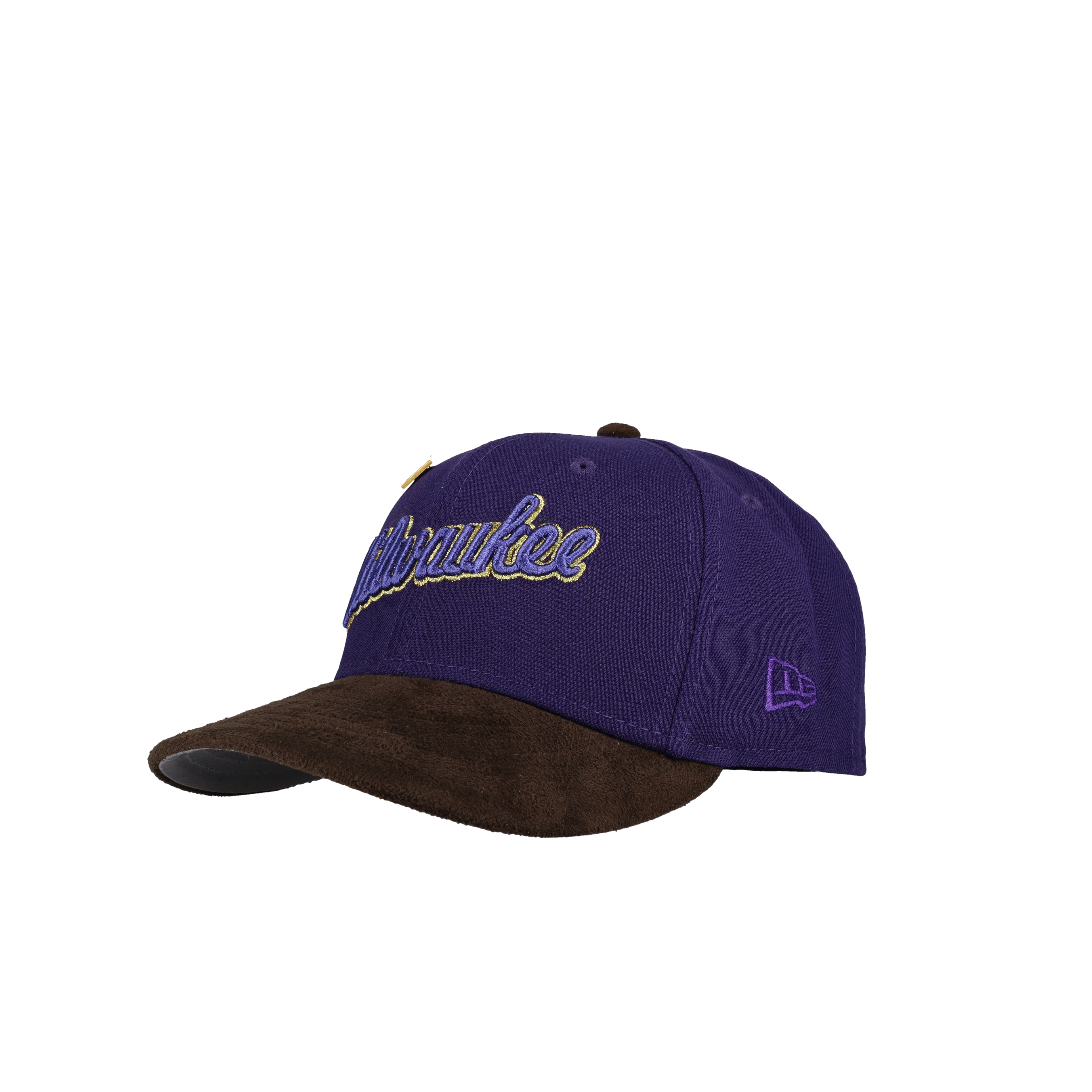Milwaukee Brewers 1982 World Series Purple / Brown Suede Metallic 59Fifty Fitted Hat