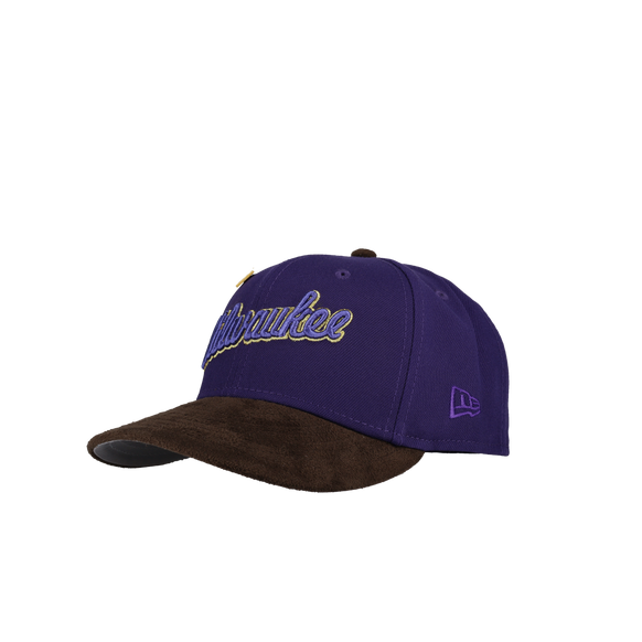 Milwaukee Brewers 1982 World Series Purple / Brown Suede Metallic 59Fifty Fitted Hat
