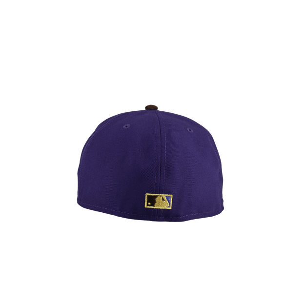 Milwaukee Brewers 1982 World Series Purple / Brown Suede Metallic 59Fifty Fitted Hat