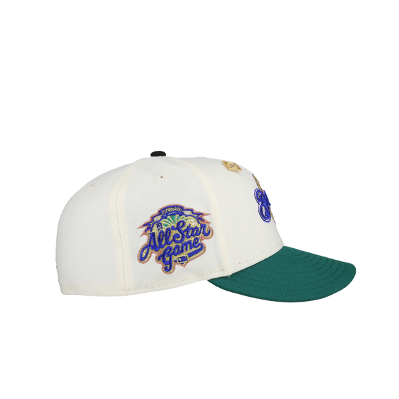 Milwaukee Brewers Blue 2002 All Star Game Chrome Green Metallic 59Fifty Fitted Hat