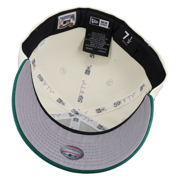Milwaukee Brewers Blue 2002 All Star Game Chrome Green Metallic 59Fifty Fitted Hat