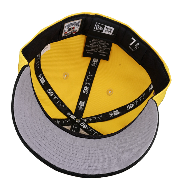 Milwaukee Brewers 1982 World Series Yellow Black Metallic 59Fifty Fitted Hat
