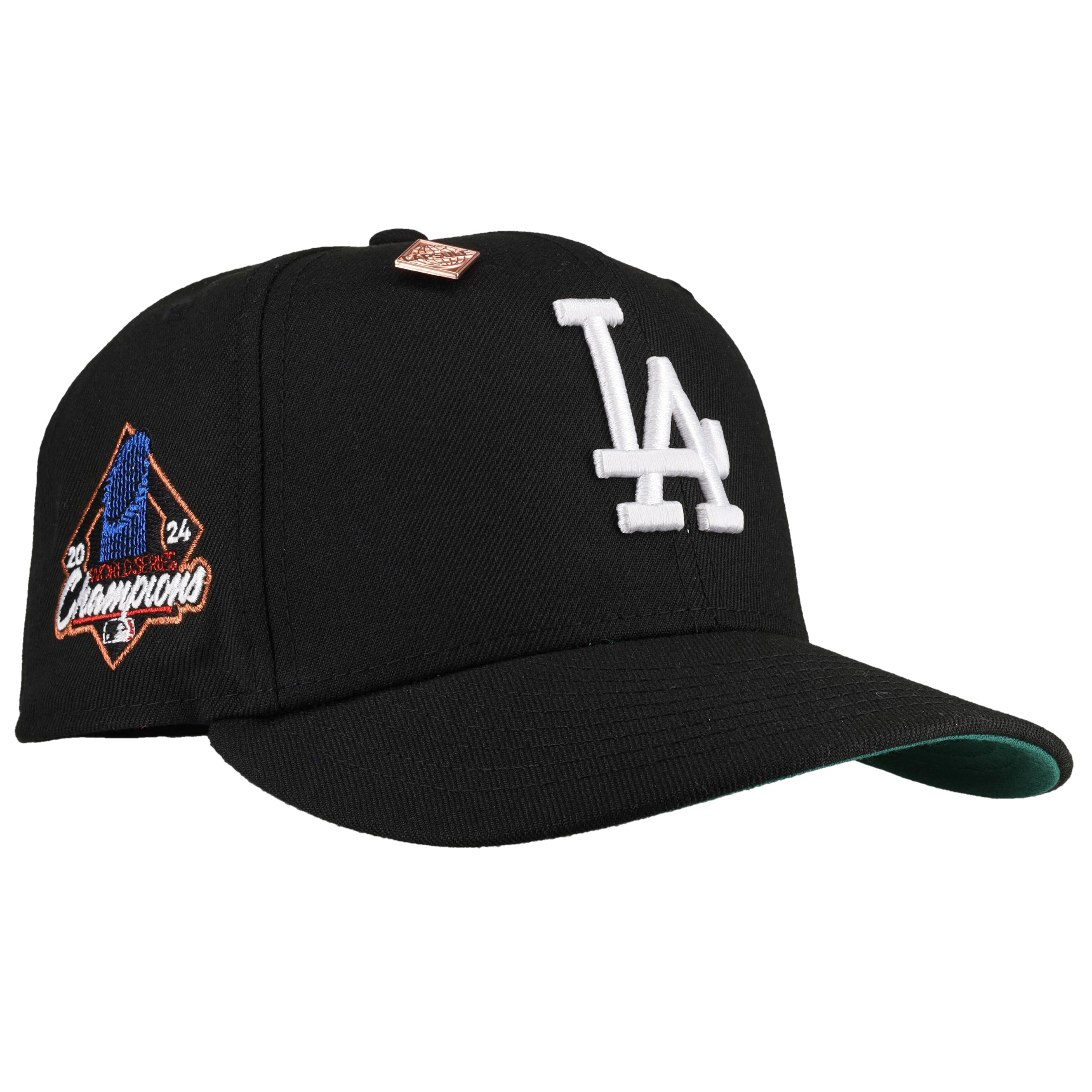 Los Angeles Dodgers 2024 World Series Black Bronze Metallic 59Fifty Fitted Hat