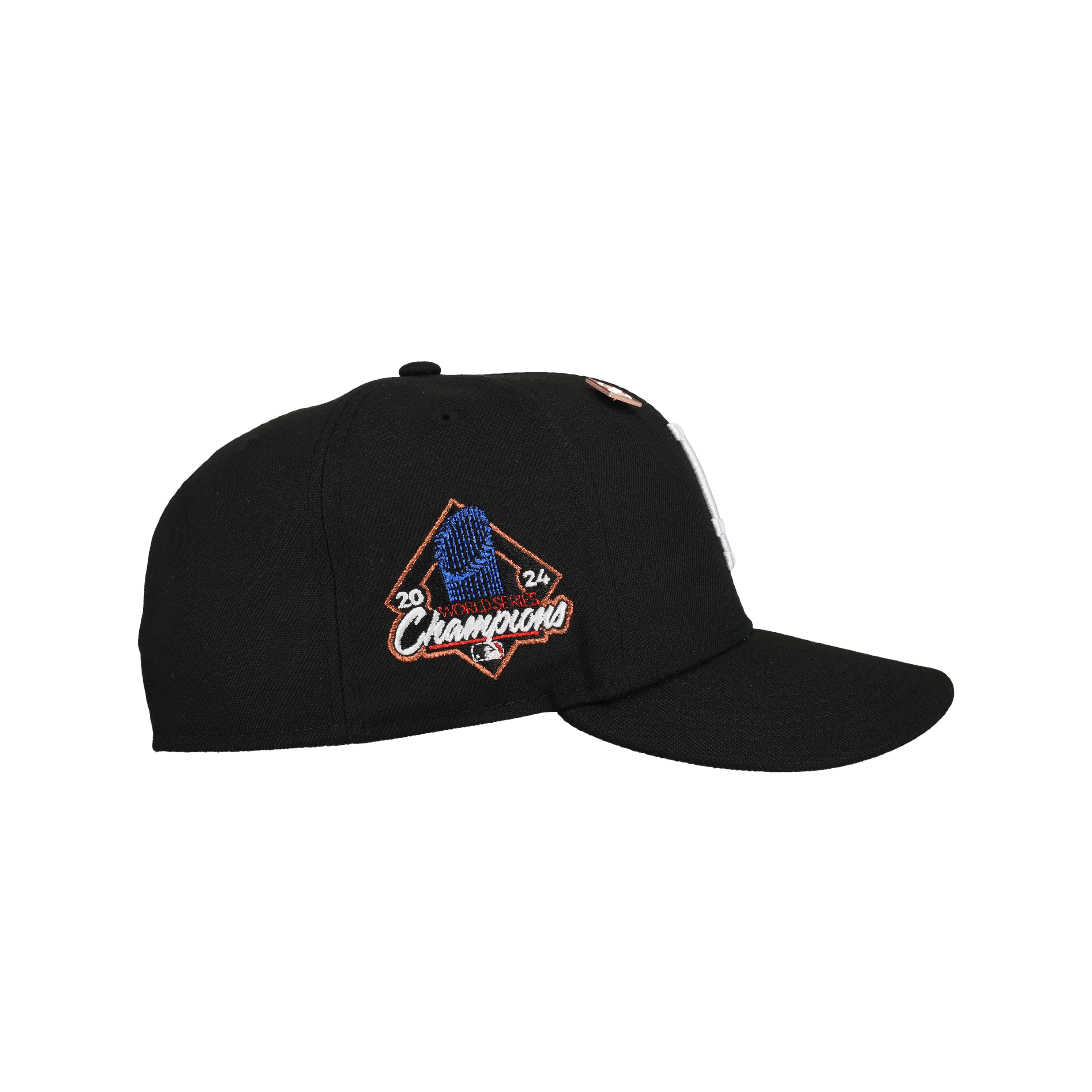 Los Angeles Dodgers 2024 World Series Black Bronze Metallic 59Fifty Fitted Hat