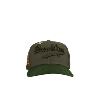 Brooklyn Dodgers Ebbets Field Two Tone Green Metallic Script 59Fifty Fitted Hat