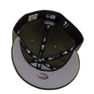 Brooklyn Dodgers Ebbets Field Two Tone Green Metallic Script 59Fifty Fitted Hat