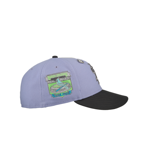 St Louis Cardinals Final Season Lavender Metallic 59Fifty Fitted Hat